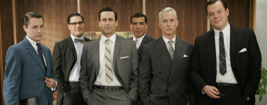 L'équipe originale des Mad Men.