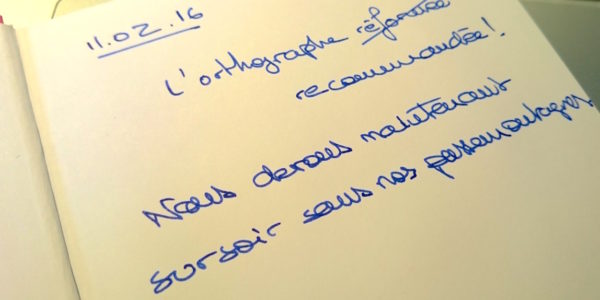 Orthographe recommandee