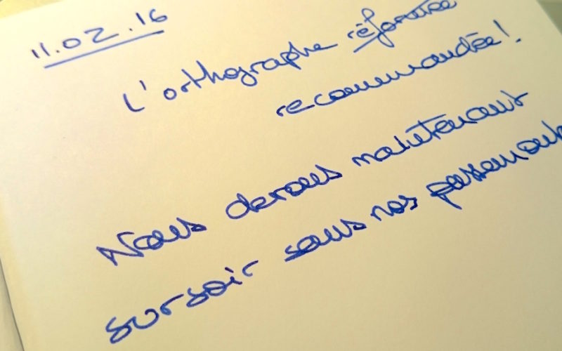 Orthographe recommandee