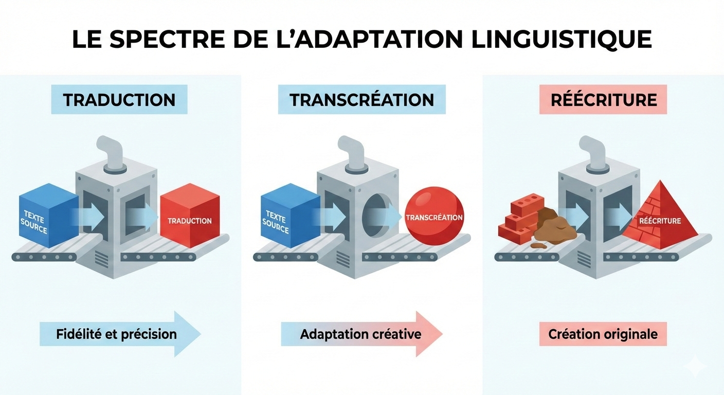 Traduire, transcréer ou réécrire ?